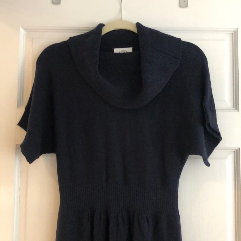 LOFT Navy Blue Short Sleeve Knit sweater dress